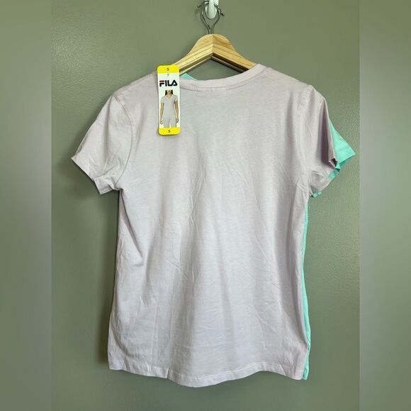 Bundle of two Fila short sleeve tee shirts teal and purple small activewear - Picture 5 of 11